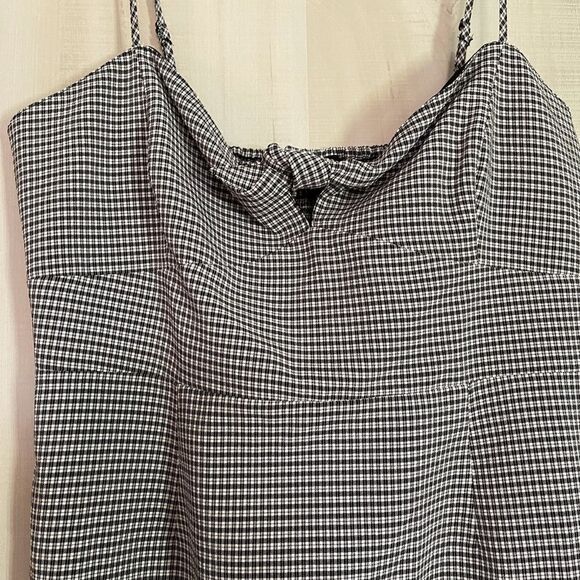 1. State black & white check mini dress, sz 10 new with tags - Picture 6 of 16